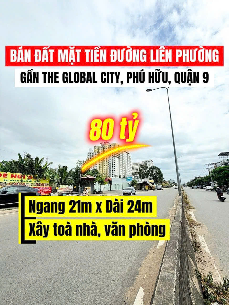 Cần bán Đất Phường Phú Hữu, Quận 9, Diện tích 477m², Giá 80 Tỷ