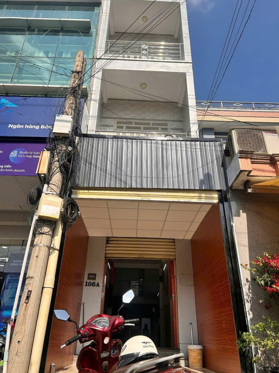 Bán nhà mt kinh doanh Nguyễn Hữu Thọ, thị trấn Bến Lức dt 56,7m2 3 lầu 4pn, 3wc giá 5,45 tỷ 2