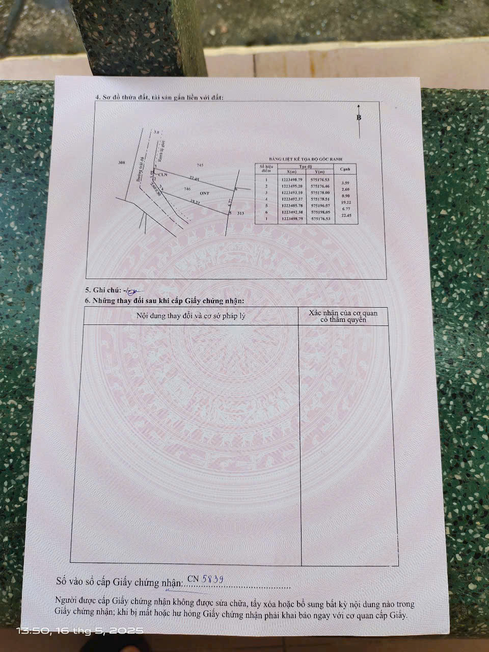 Bán 2 nền thổ cư hẻm đá xanh xe oto xã Trung Lập Thượng dt 132m2 giá 1,1 tỷ / lô 4