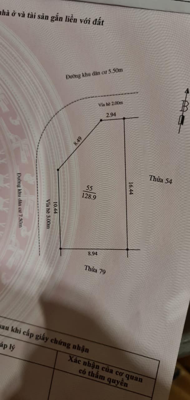 Bán lô đất nhà vườn KĐT Tuệ Tĩnh, ph Cẩm Thượng, TP HD, 128.9m2, 2 mặt đường, 7.x tỷ 4