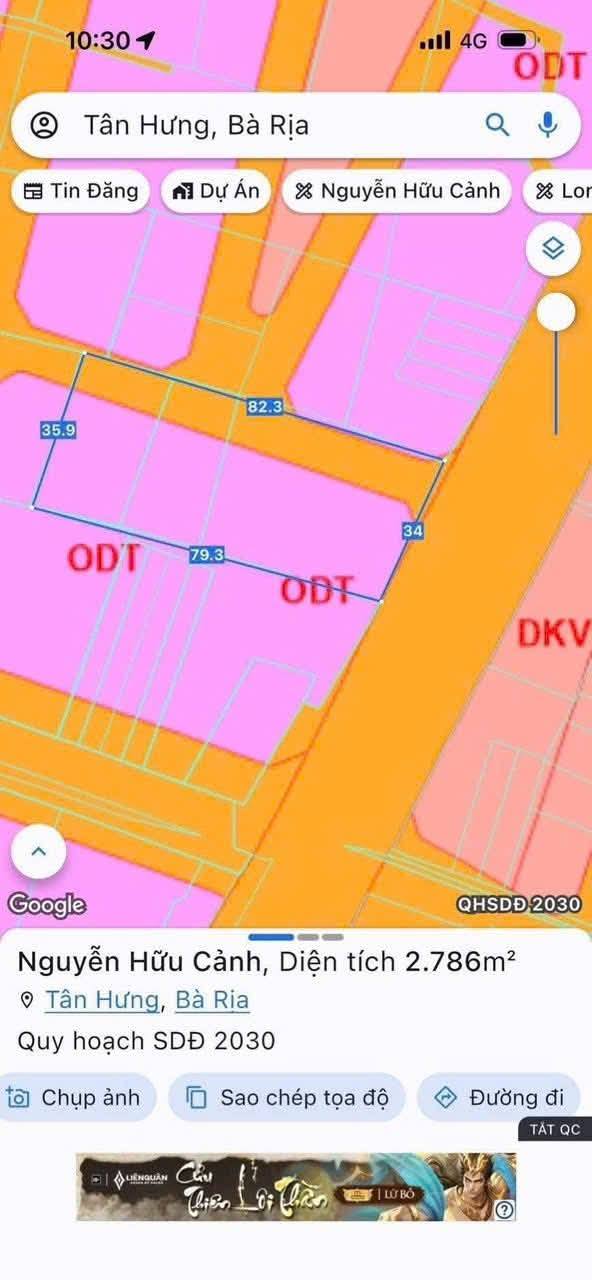 BÁN LÔ ĐẤT 2.800m² MẶT TIỀN ĐẸP – TÂN HƯNG, TP. BÀ RỊA 4