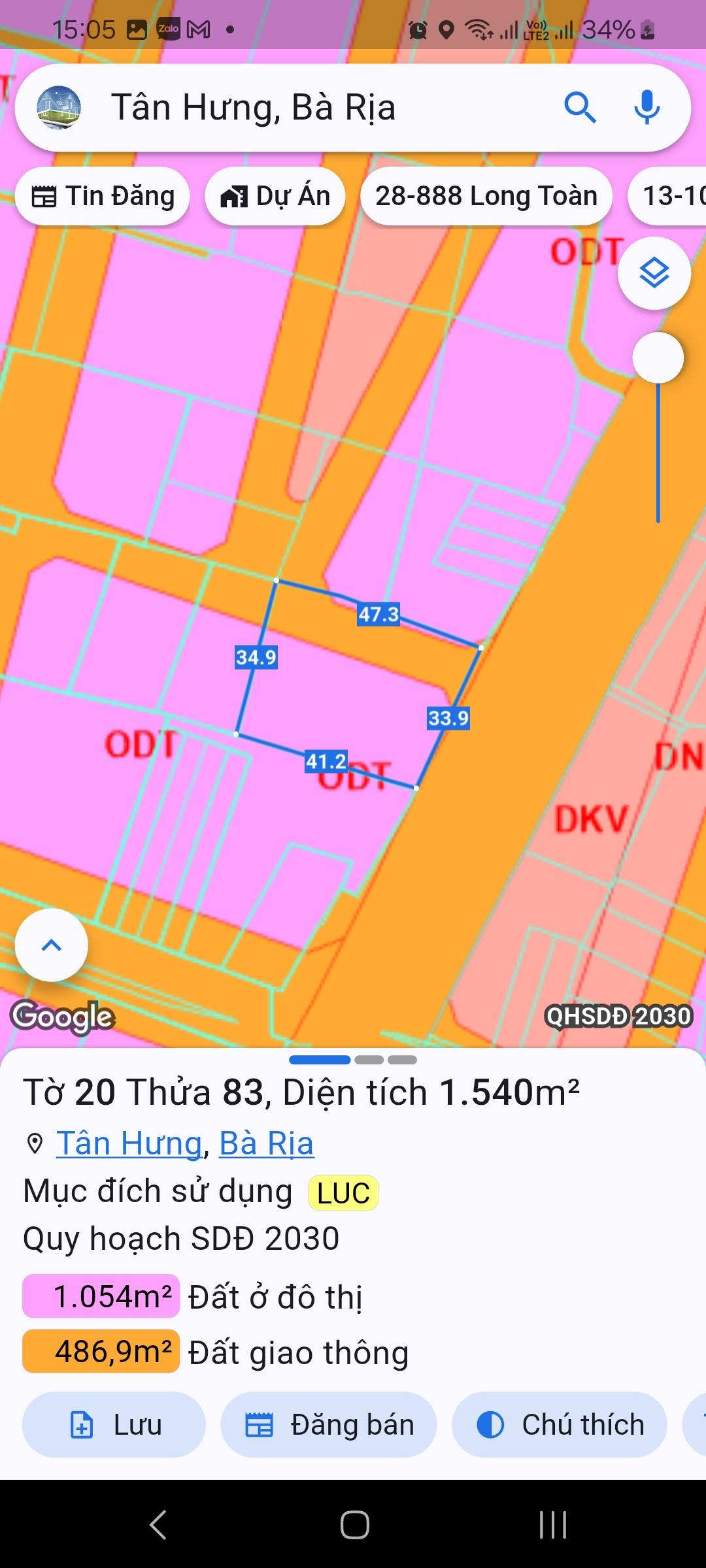BÁN LÔ ĐẤT 2.800m² MẶT TIỀN ĐẸP – TÂN HƯNG, TP. BÀ RỊA 5