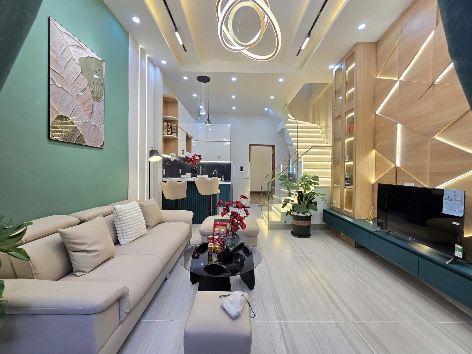 Bán nhà Trần Cao Vân 52m2 2 tầng kiệt 3m 3PN full nội thất giá 4.45 tỷ