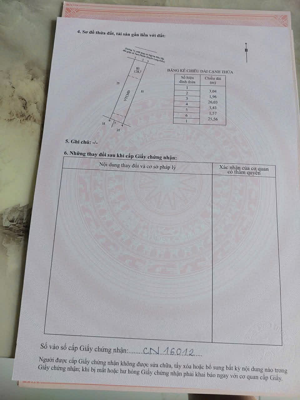 Cần bán Đất đường Tỉnh lộ 44B, Thị trấn Phước Hải, Diện tích 128m², Giá 1.2 Tỷ 2