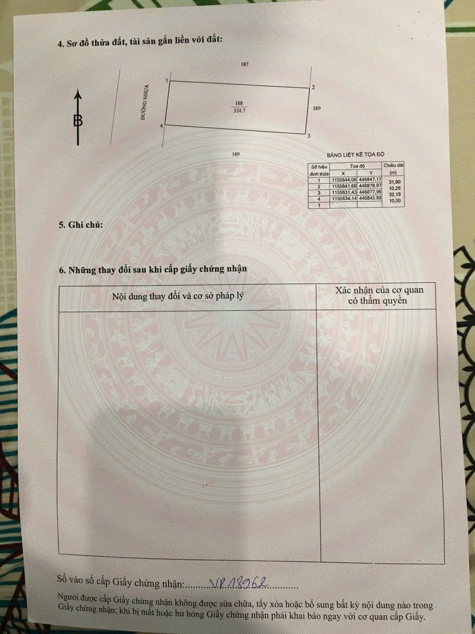 Cần bán Đất đường Tỉnh lộ 44B, Thị trấn Phước Hải, Diện tích 324m², Giá 1.3 Tỷ