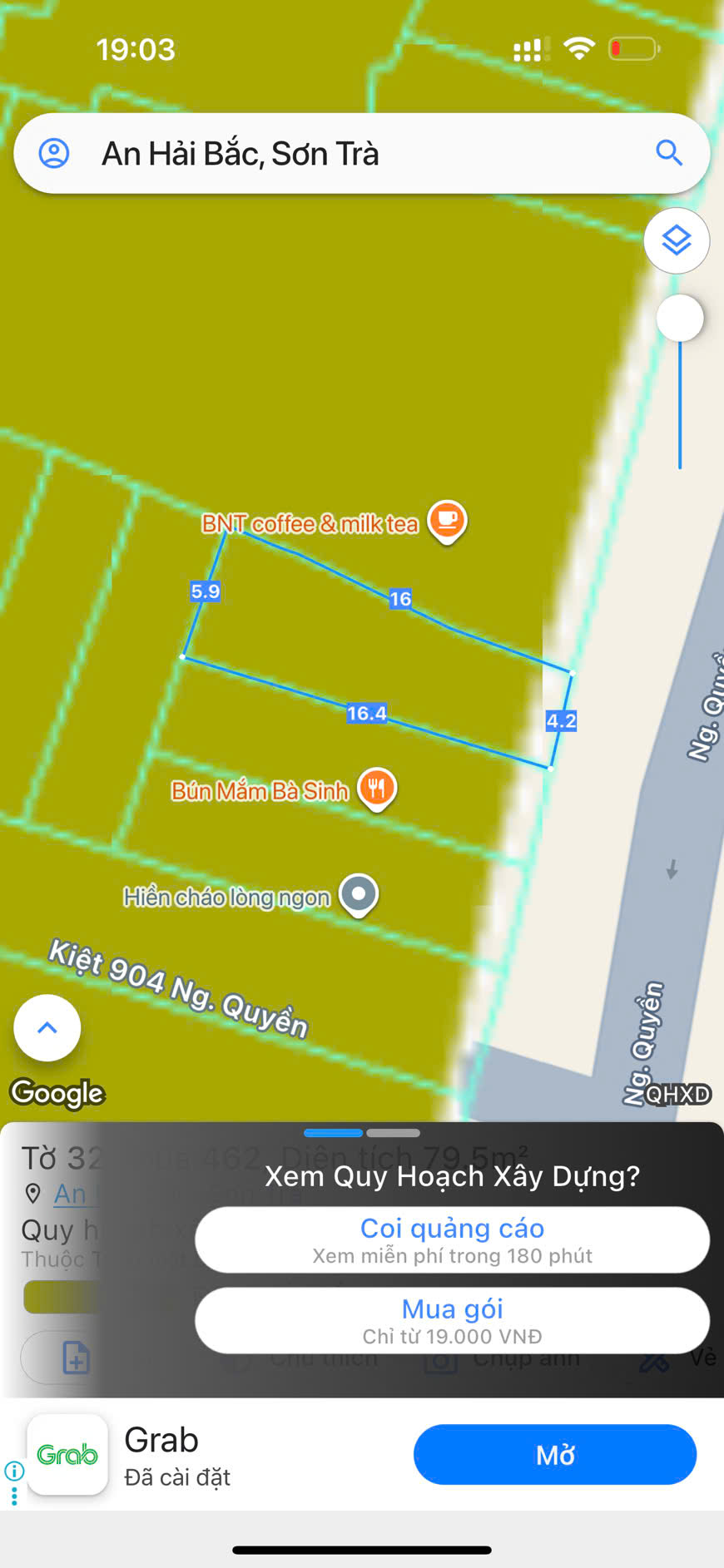 80m2/9,3 tỷ, Đất đường  Ngô Quyền,Sát câu Sông Hàn,sát WiNCom Plaza Đà Nẵng 4