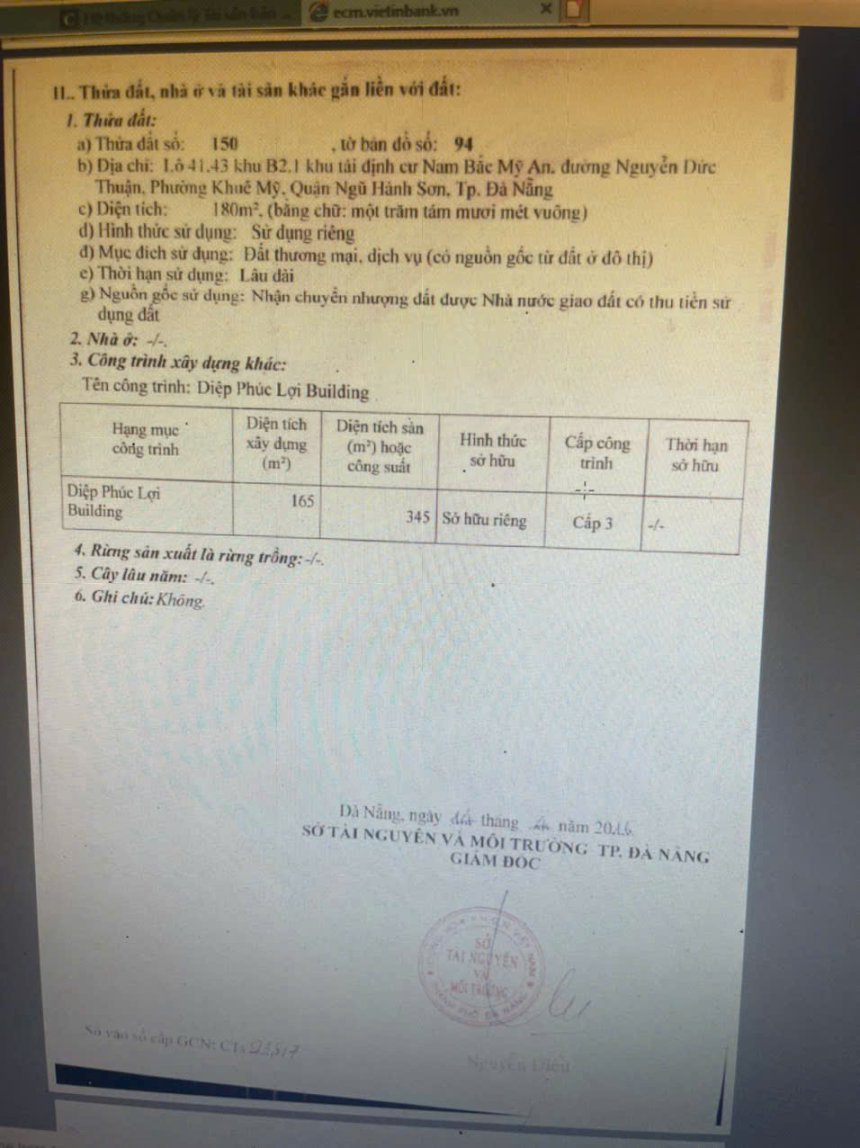 180m2/ 21,5 tỷ Nhà 2 Tầng,Đường Nguyễn Đức Thuận rộng 15m lề 9m, sát Biển Sơn Thủy,H:Bắc