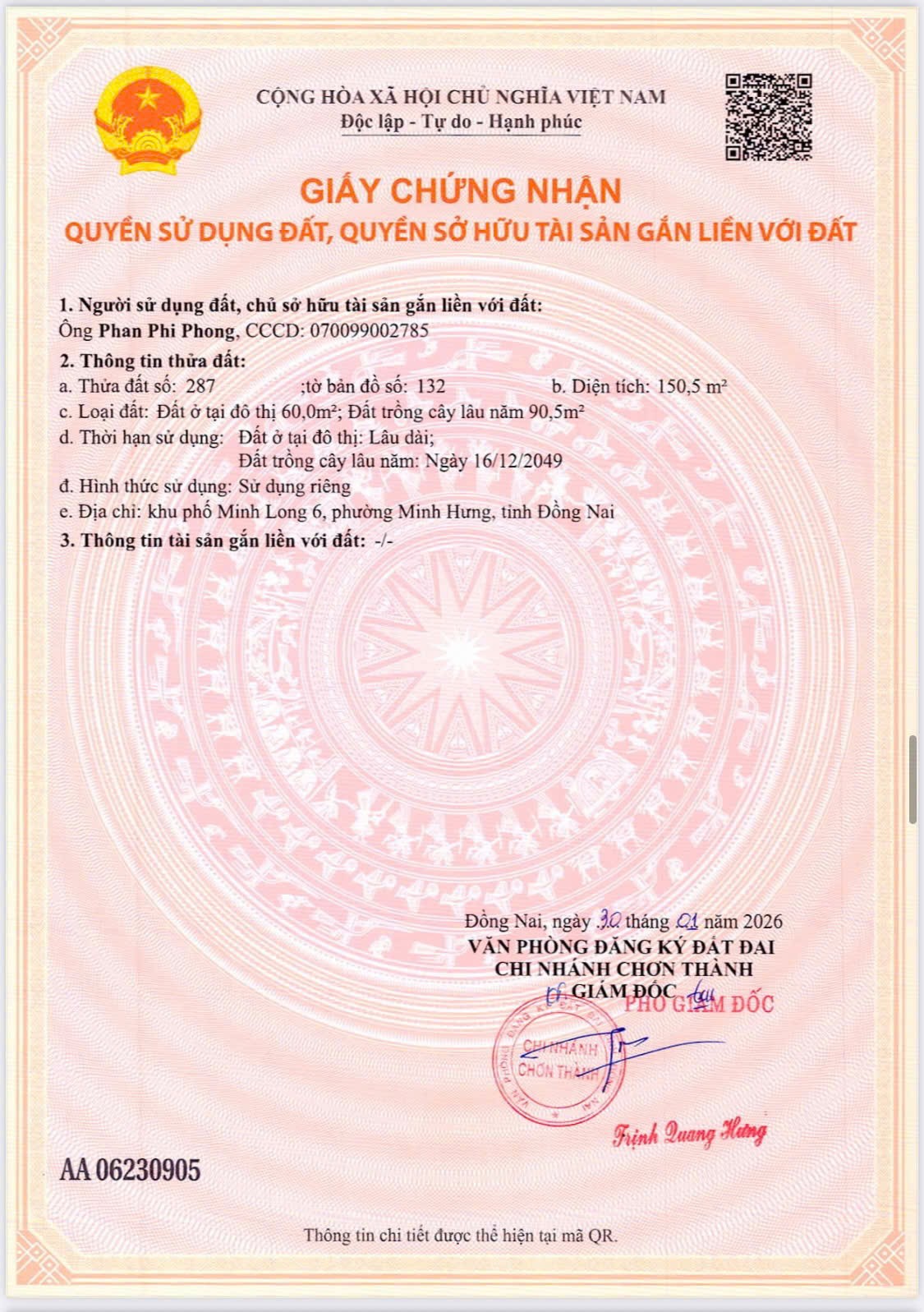 ĐẤT NGAY TRUNG TÂM CHƠN THÀNH – GIÁ TỐT CHỐT NHANH 4