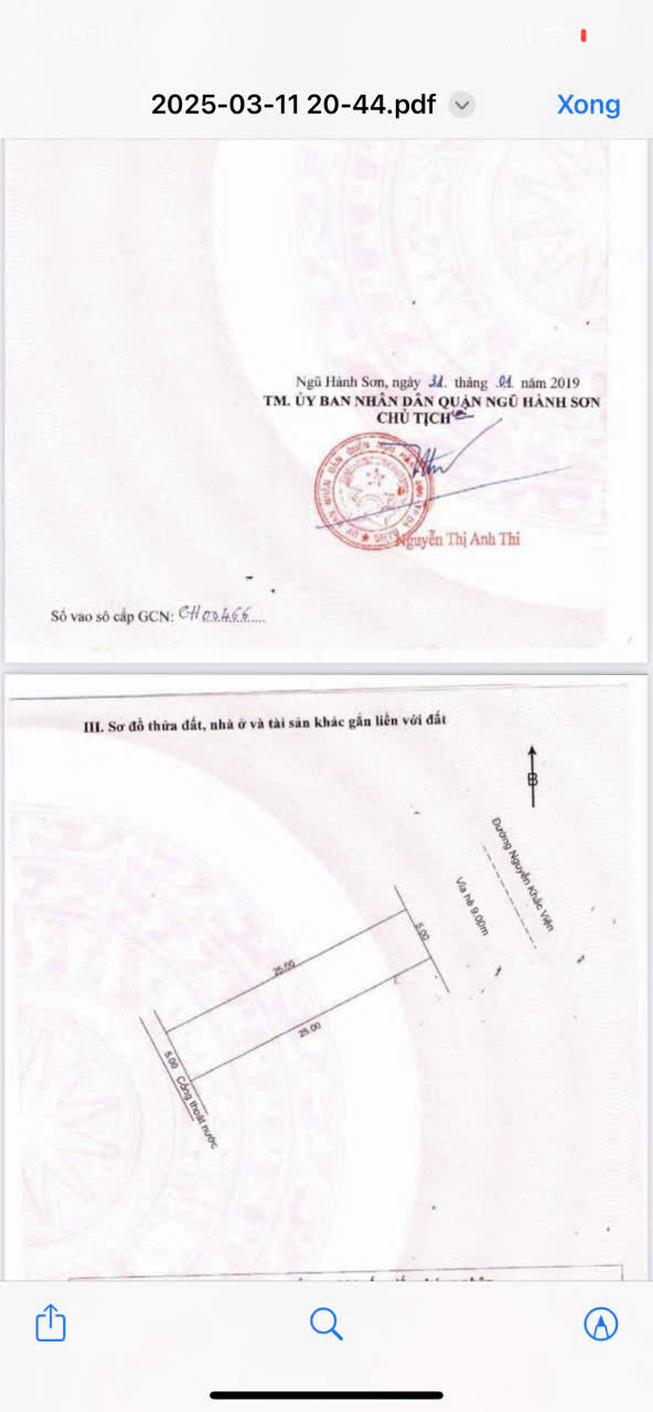 15,5 tỷ,125m2.Đất đường Nguyễn Khắc Viện rông 15m,Sát đường Minh Mạng, nhìn biển Sơn Thủy 6