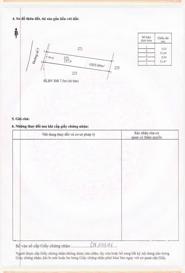 ĐẤT SỔ RIÊNG NGAY CHƠN THÀNH – GIÁ 5XX 3