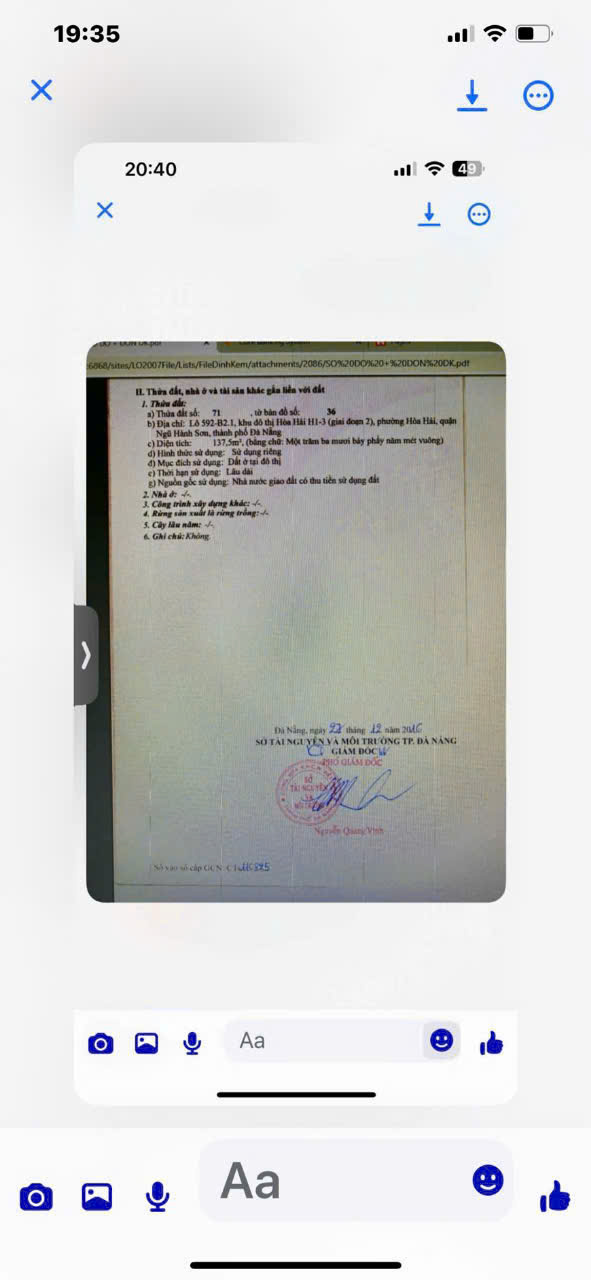 137,5m2/ 9 tỷ,Đất đường Đặng Đoàn Bằng, Khuê Mỹ, NHSơn, Đ Nẵng, 2