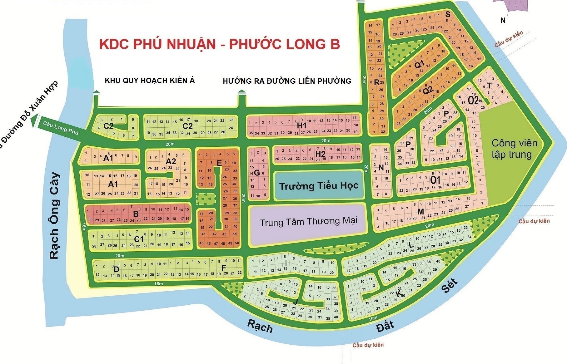 Cần Bán đất nền dt 238m2, giá 120tr/m2, Dự án KDC Phú Nhuận, phường Phước Long B, Q9, TPHCM 7