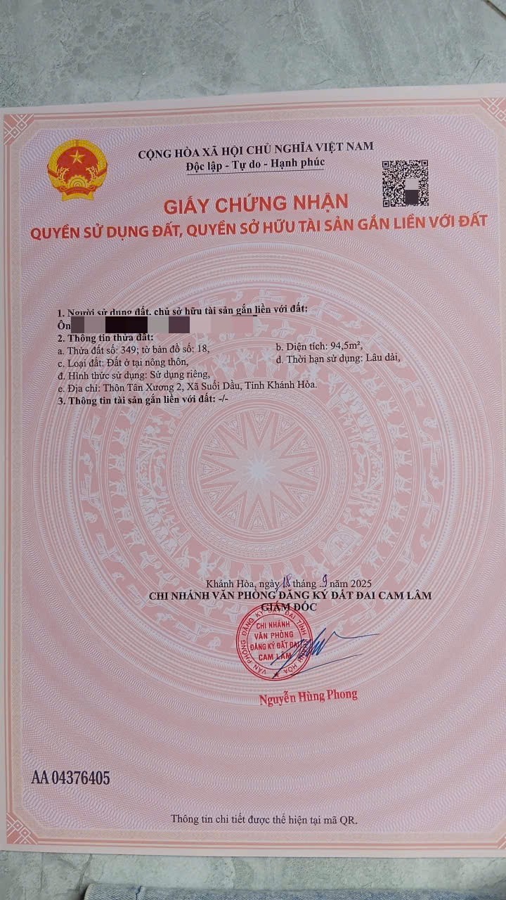 Bán đất Suối Cát - Cam Lâm sát bên Hương Lộ 39 và chợ Tân Xương - đường ô tô tận nơi 6