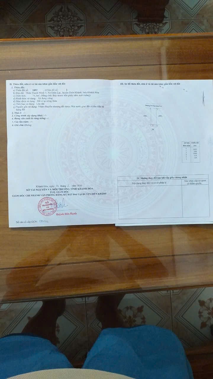 Bán đất Diên Lạc full thổ cư giá rẻ - hẻm đường Tổ 7-8-9 đối diện Uỷ ban xã đi vào 8