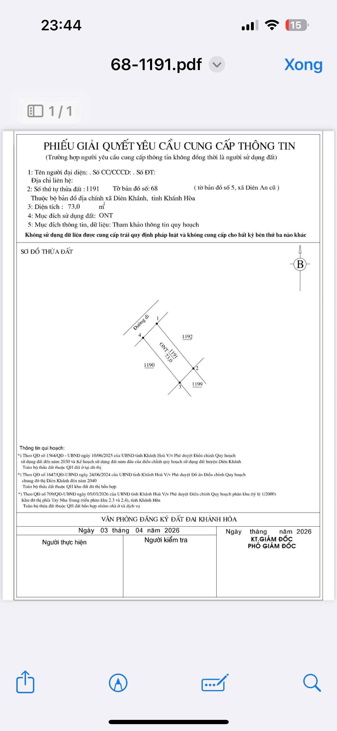 Bán đất Diên An giá rẻ full thổ cư mặt đường bê tông rộng 5.5m ô tô thoải mái 8