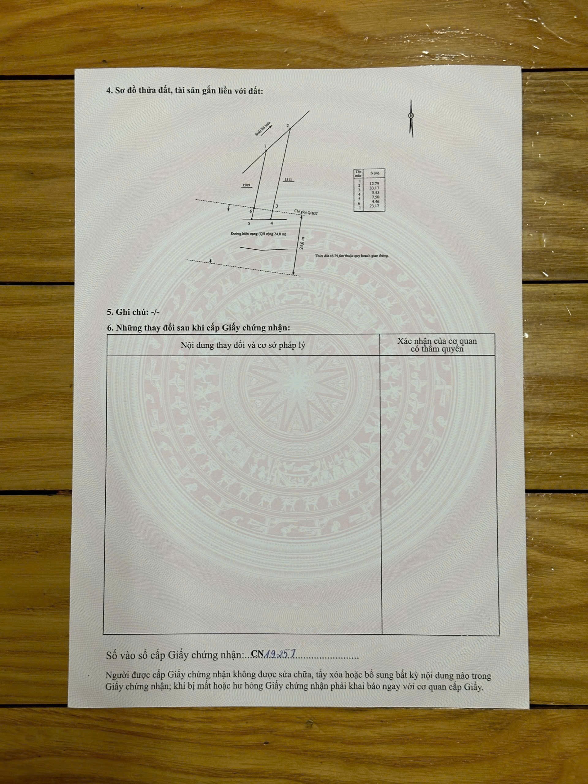 Bán đất đất Suối Tiên giáp suối có thổ mặt tiền đường nhựa gần Uỷ ban xã - view cánh đồng 7