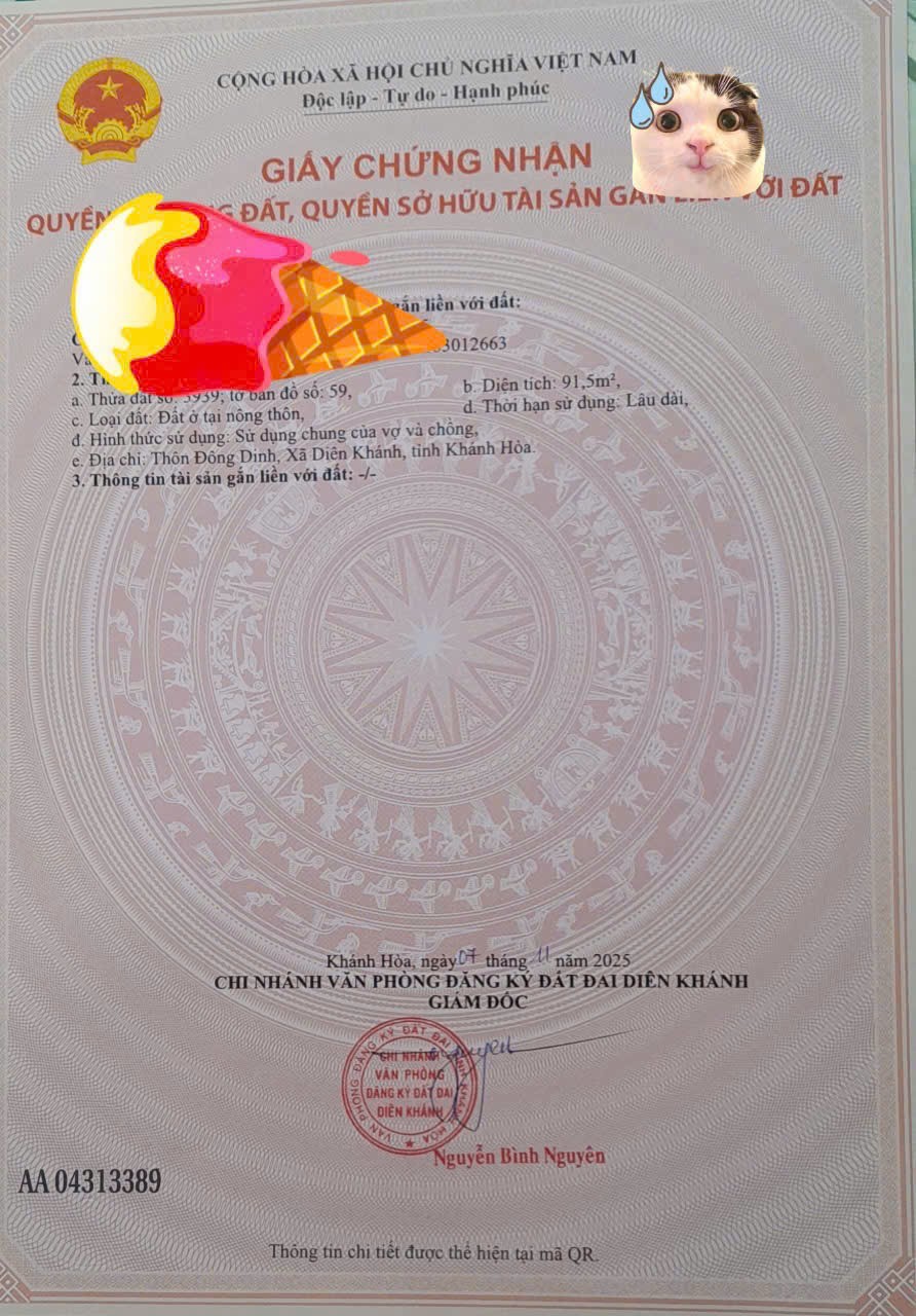 Bán đất Diên Toàn giá rẻ full thổ thôn Đông Dinh gần khu tái định cư 5