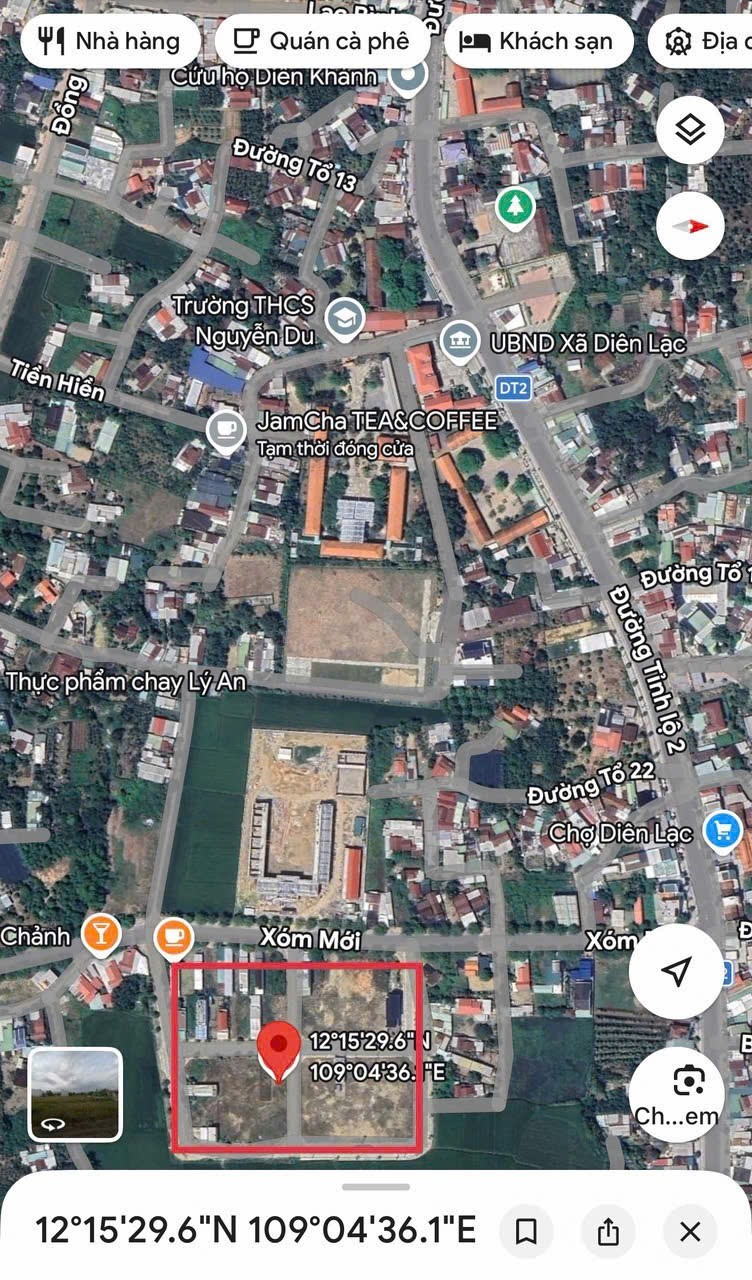 Bán đất tái định cư Diên Lạc - lô góc 2 mặt tiền vị trí ngay ngã tư đẹp nhất khu 4