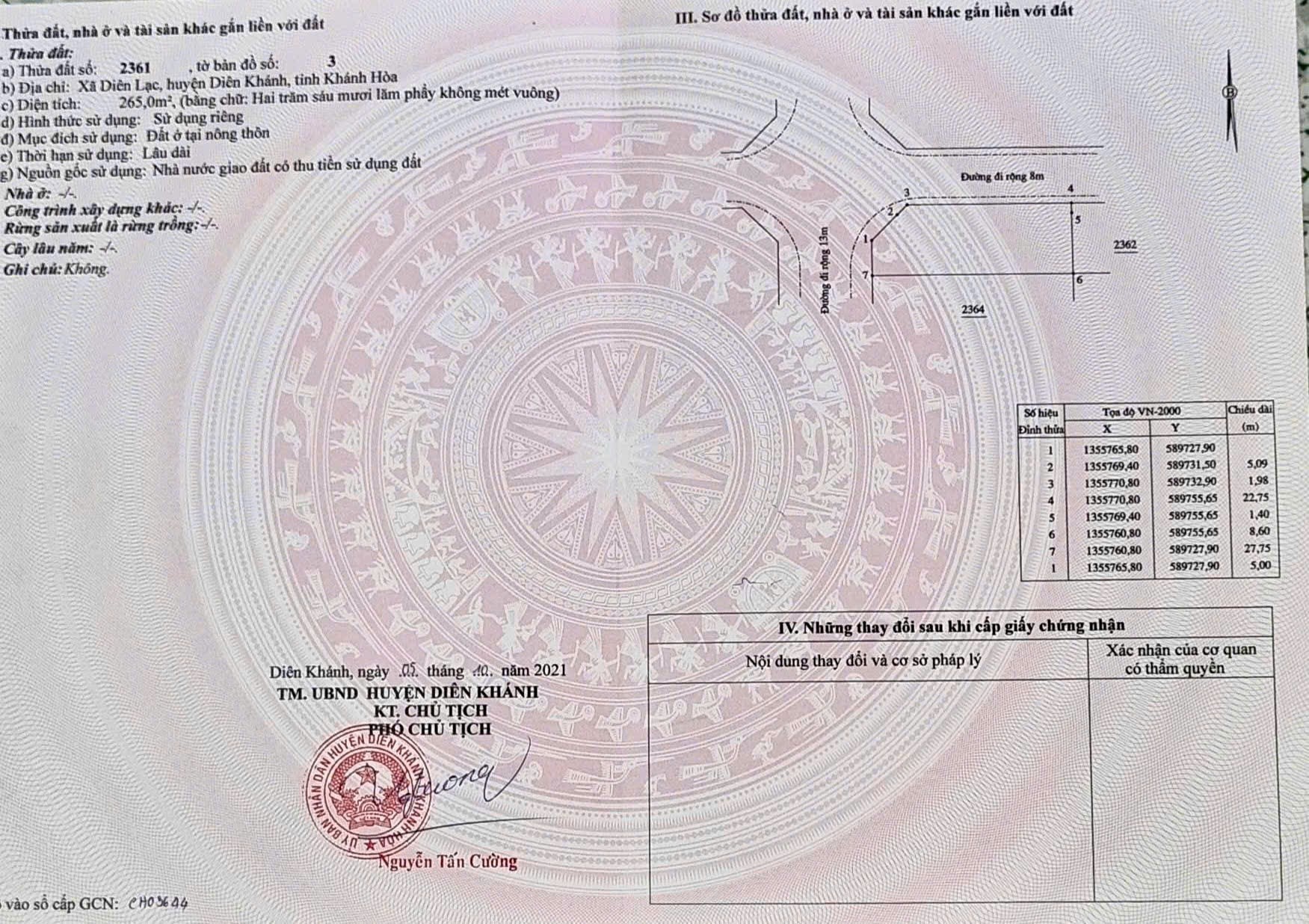 Bán đất tái định cư Diên Lạc - lô góc 2 mặt tiền vị trí ngay ngã tư đẹp nhất khu 5