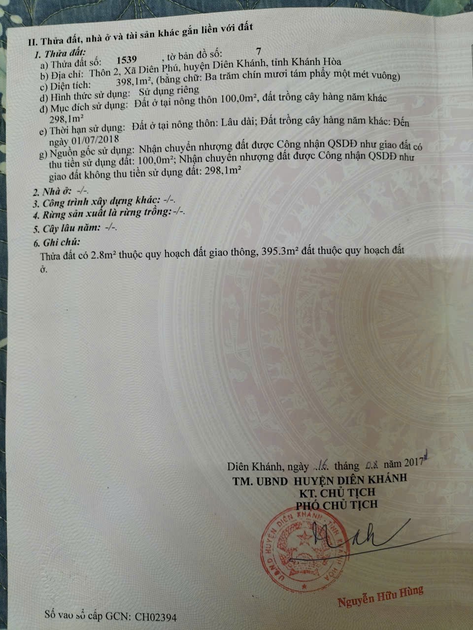 Bán đất Diên Phú thôn 2 đường thông ra Hương Lộ 45 - ngang 14m tách được 2 lô 7