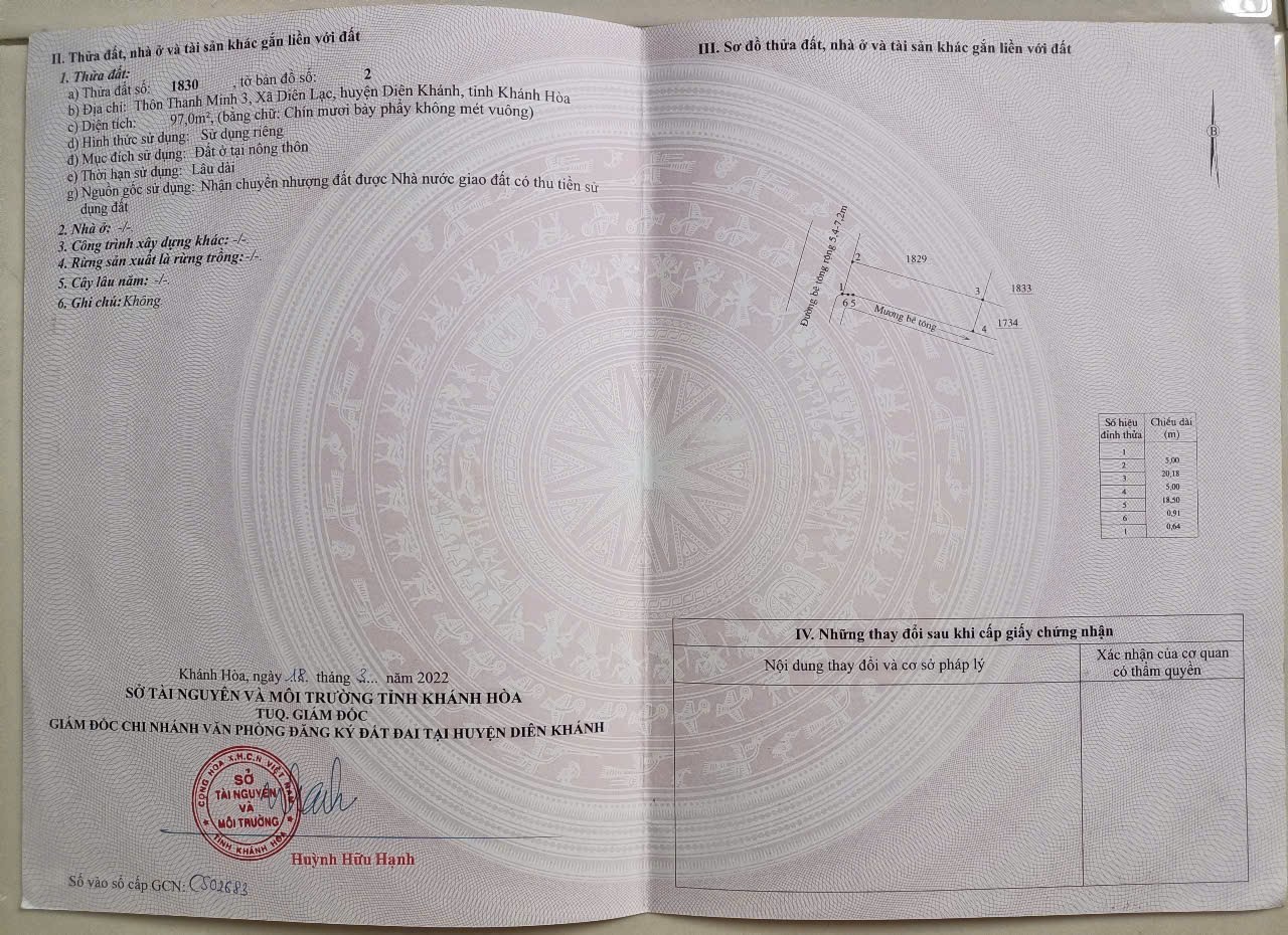 Bán đất Diên Lạc full thổ sát bên trục đường Đồng Giữa 5