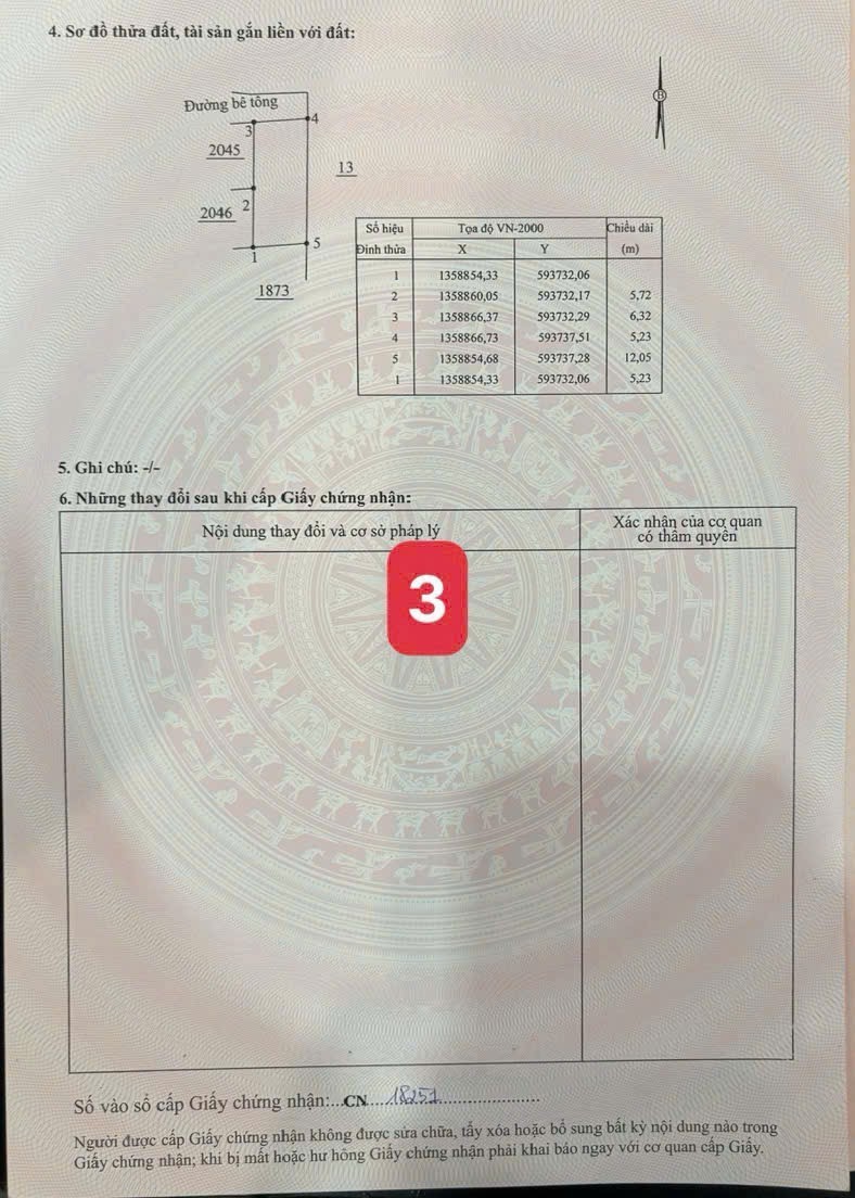Bán đất Diên Điền full thổ cư thôn Đông 3 giá rẻ sổ hồng riêng công chứng ngay 9