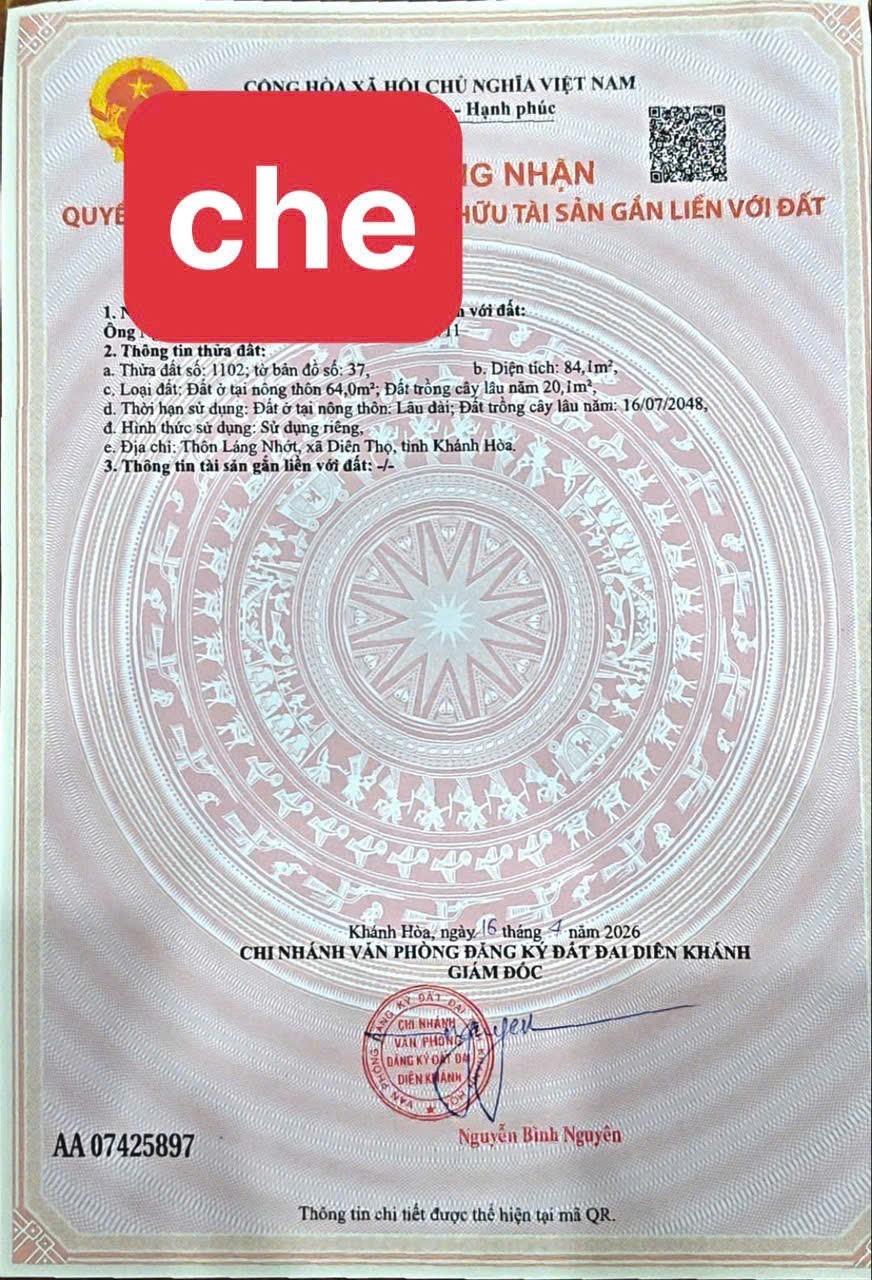 Bán đất Diên Tân giá rẻ phù hợp anh chị kiếm đất xây căn nhà nhỏ an cư 6
