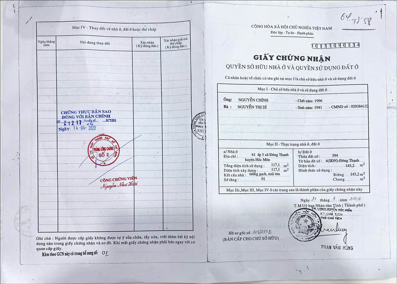 SIÊU PHẨM MT LÊ VĂN KHƯƠNG – NGANG 24M – QUỸ ĐẤT KHỦNG – CHỈ 22 TỶ 4