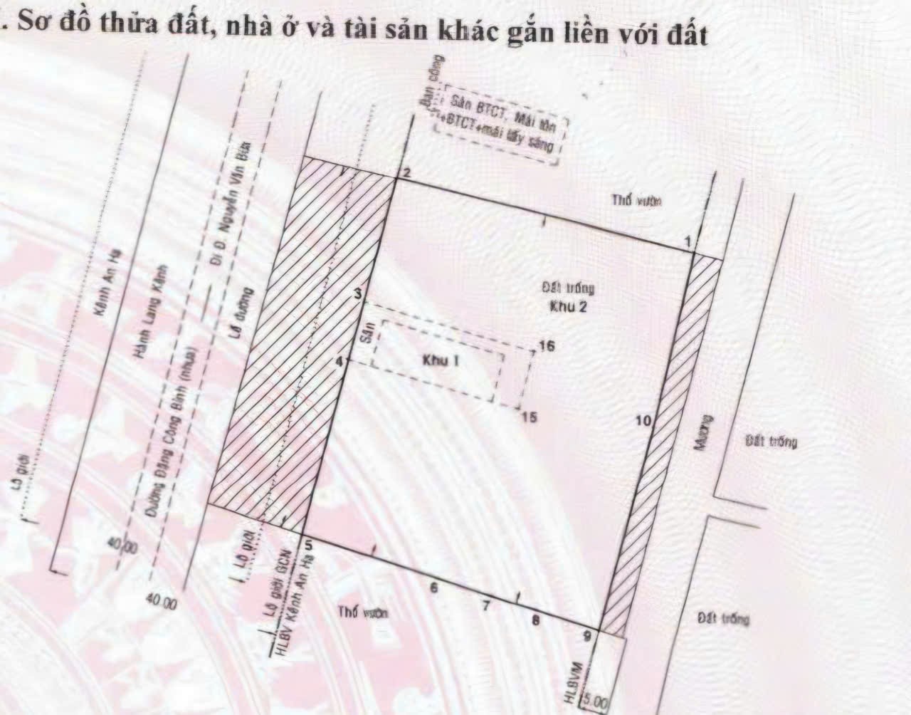 SIÊU PHẨM MT ĐẶNG CÔNG BỈNH – NGANG 61M – 3.341M² – CHỈ 16TR/M²