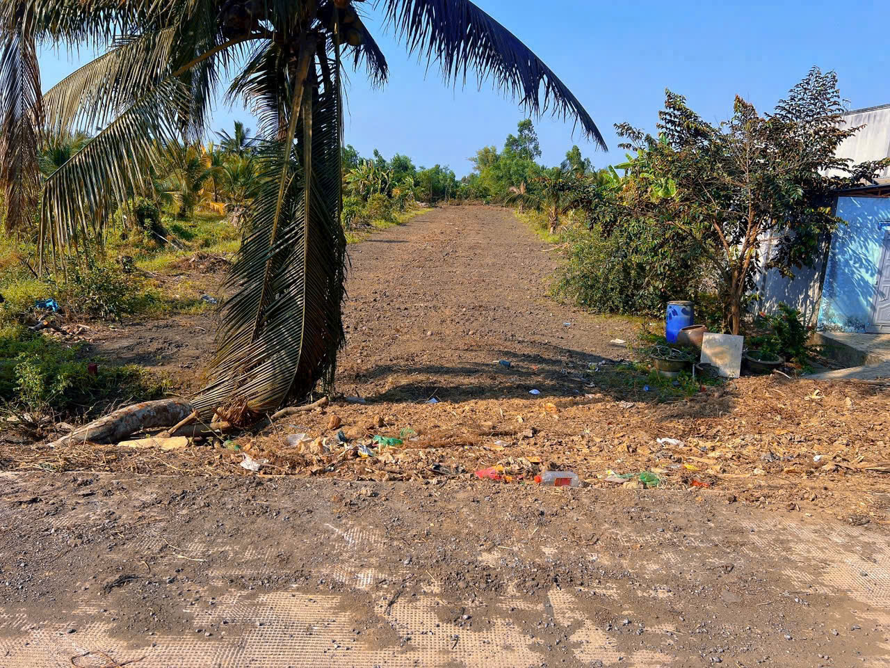 Bán đất vườn đường xe hơi view kênh Rạch Gõ, Thạnh Hòa 1097m2 hướng Tây Nam giá 1,25 tỷ