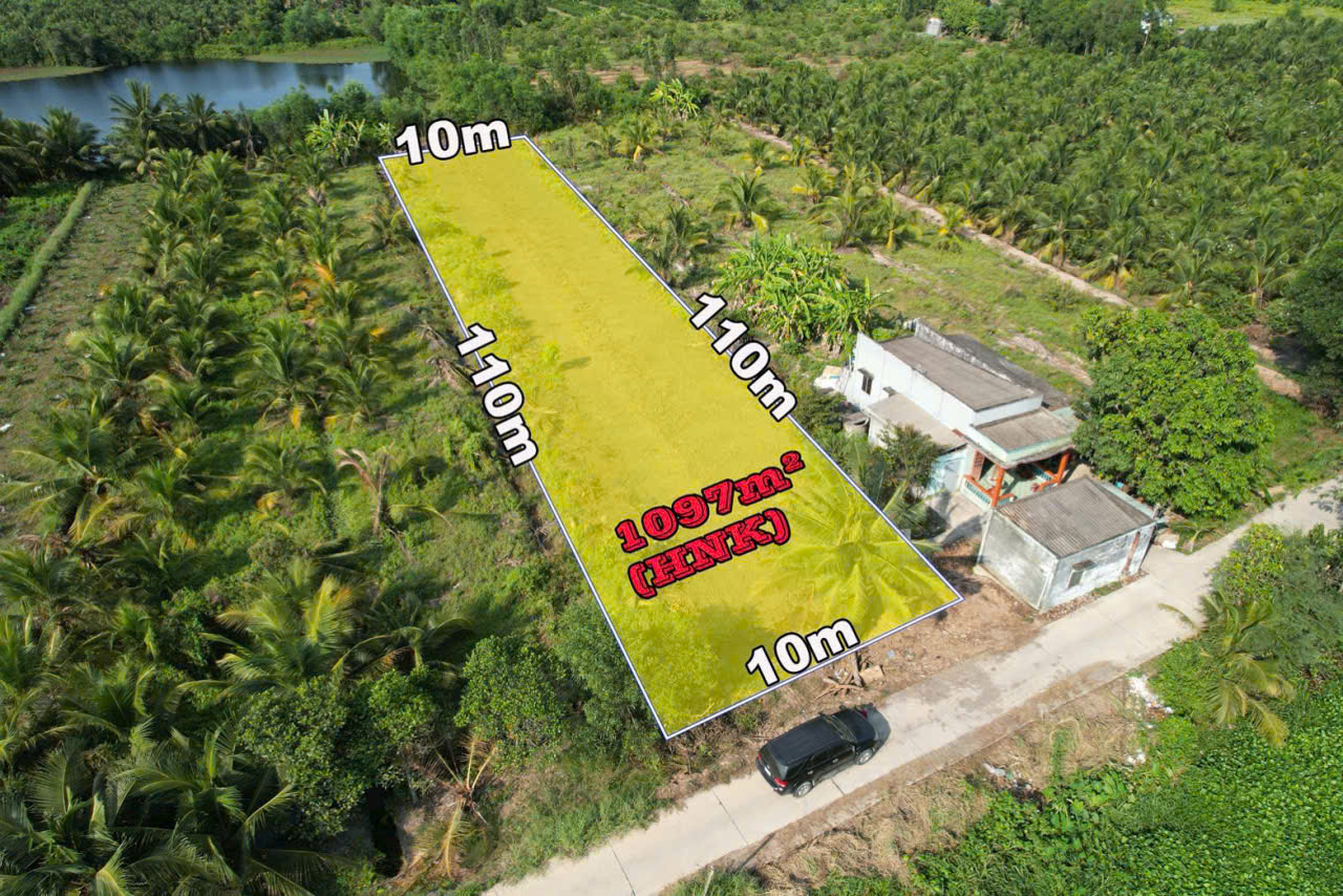 Bán đất vườn đường xe hơi view kênh Rạch Gõ, Thạnh Hòa 1097m2 hướng Tây Nam giá 1,25 tỷ 3