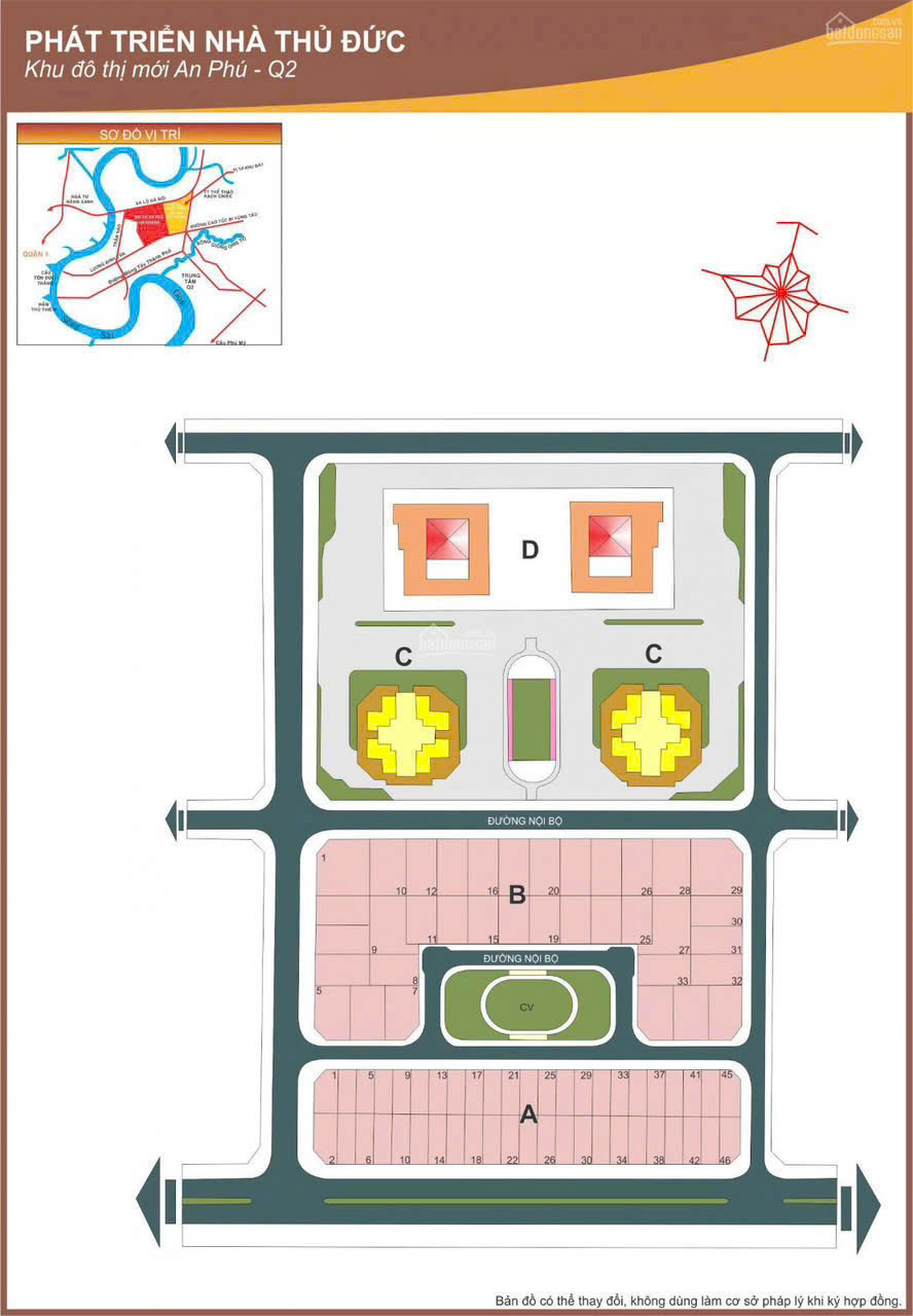 Cần bán Đất Phường An Phú, Quận 2, Diện tích 130m², Giá 263 Triệu/m²