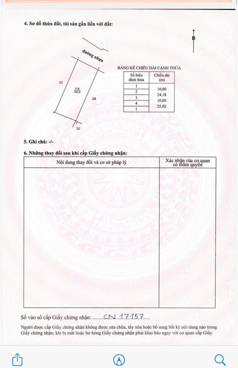 Cần bán Đất đường 44A, Thị trấn Phước Hải, Diện tích 250m², Giá Thương lượng 2