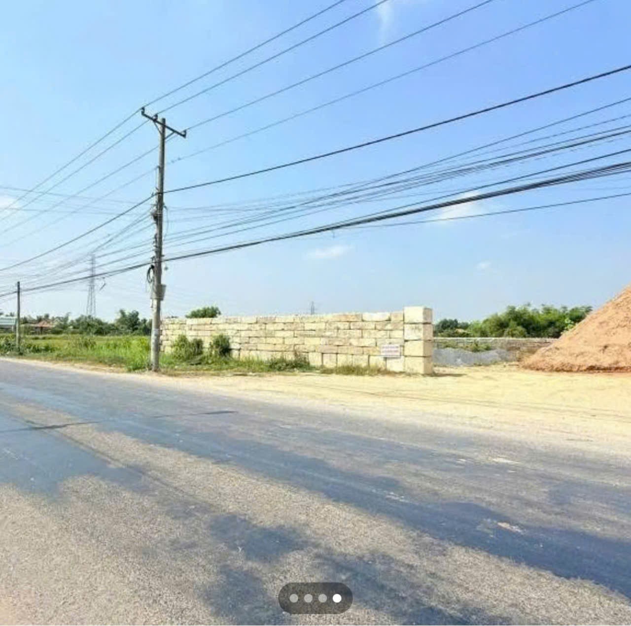 Bán đất mặt tiền tỉnh lộ 822, xã Tân Mỹ tdt 6700m2 ( 900m2 thổ) giá 35 tỷ 2