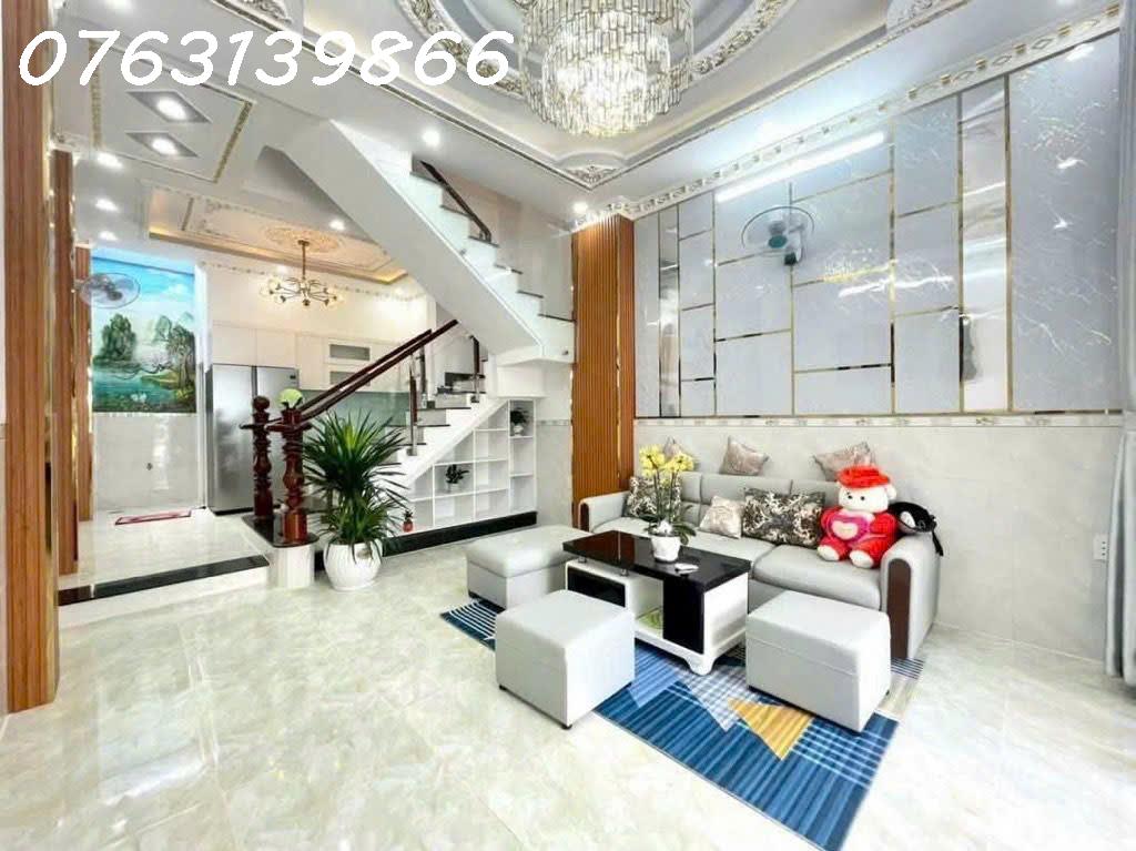 GIÁ 5.x TỶ- HUỲNH TẤN PHÁT- GẦN HOÀNG QUỐC VIỆT- BÁN NHÀ MỚI 3 TẦNG- DT 4.2 x 12.5- XE HƠI ĐỖ CỬA- 3