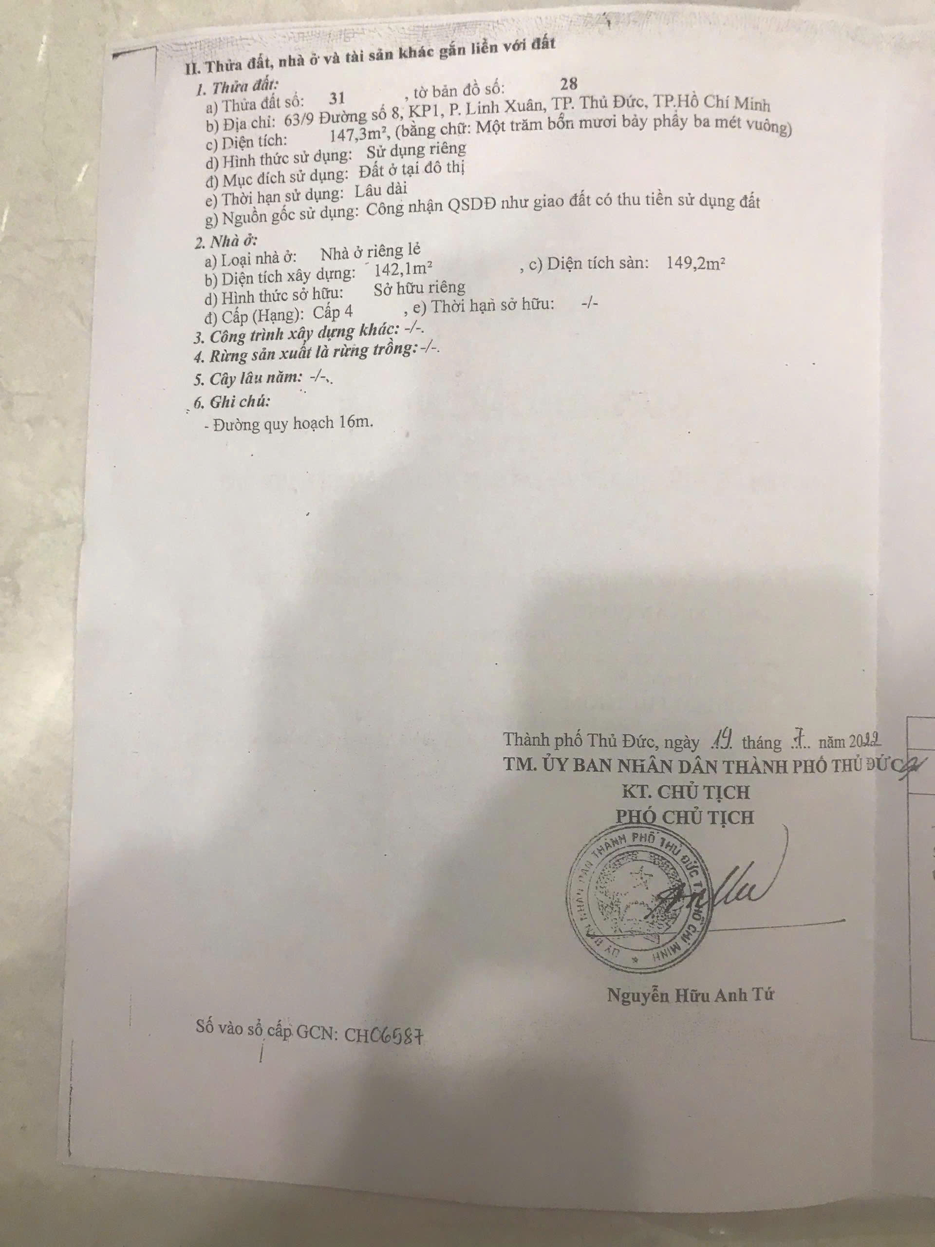 Cần bán Nhà mặt tiền Phường Linh Xuân, Thủ Đức, Diện tích 148m², Giá 09.6 Tỷ