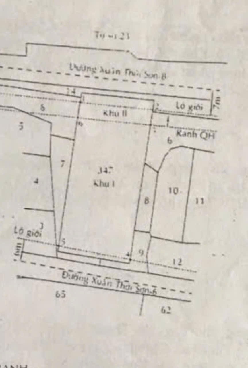 XƯỞNG 2 MẶT TIỀN XUÂN THỚI SƠN – 20x40M – FULL THỔ CƯ – GIÁ CHỈ 25 TỶ
