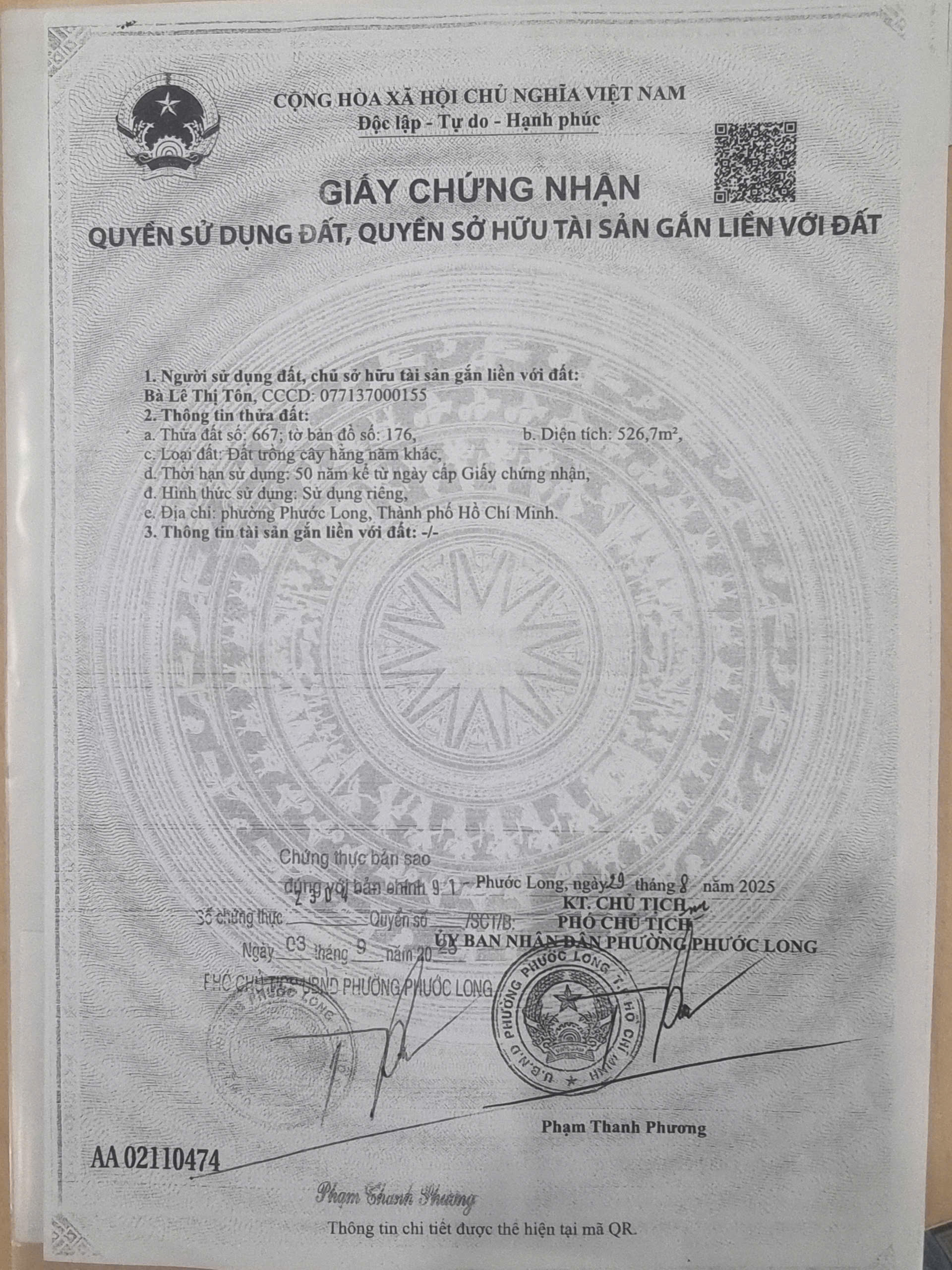 Cần bán Đất Phường Phước Bình, Quận 9, Diện tích 380m², Giá Thương lượng 9