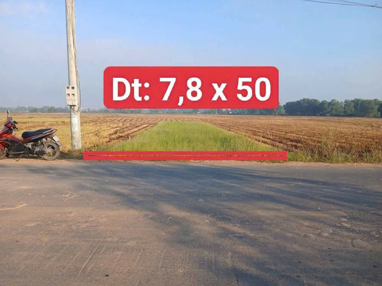 Bán đất vườn mặt tiền đường nhựa Ấp Chánh ,xã Tân Phú, Đức Hòa dt 390m2 giá 1,7 tỷ 3