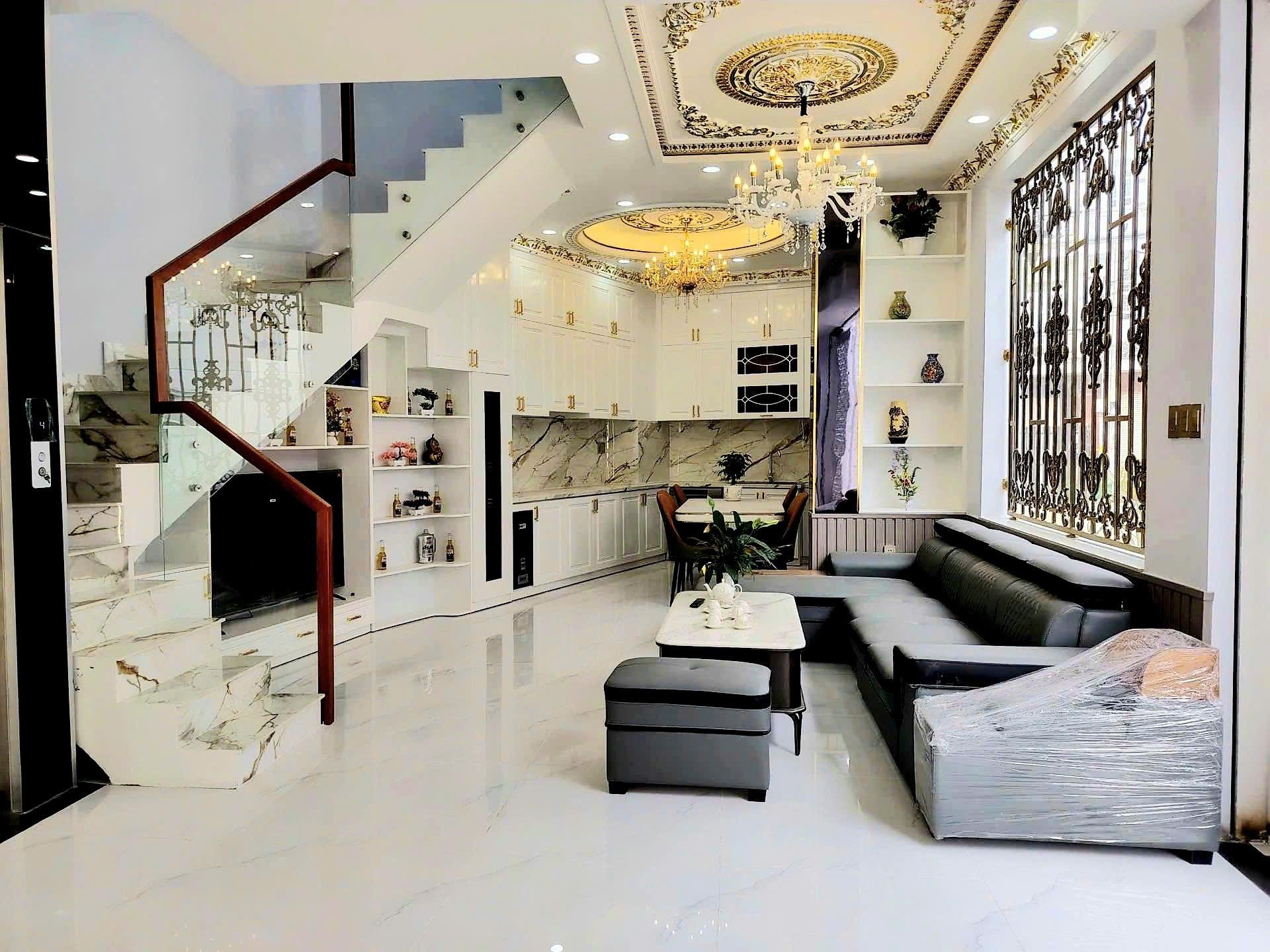 NHÀ ĐẸP THANG MÁY, NGANG 10M, HẺM XE HƠI HUỲNH TẤN PHÁT, 8.5 TỶ 2