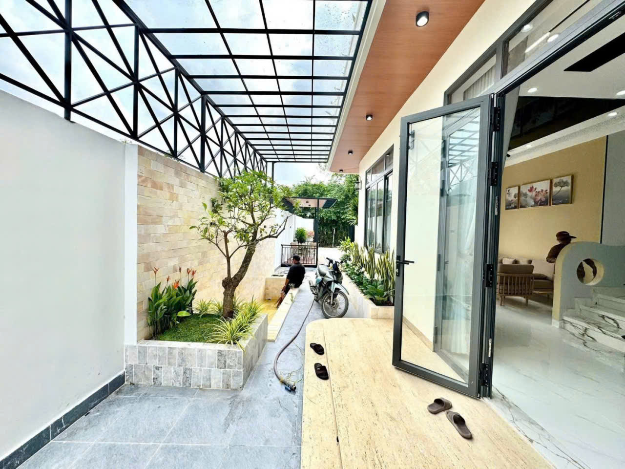 Bán nhà vườn đẹp xã Long Trạch, Cần Đước dt 288m2 full thổ 1 lầu m 4pn,3wc giá 4,85 tỷ 18