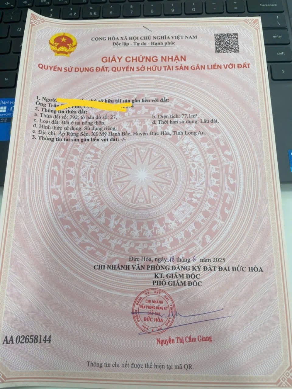 Bán nhà cấp 4 đường beton oto ấp Rừng Sến, Mỹ Hạnh Bắc dt 77m2 giá 879 triệu 5
