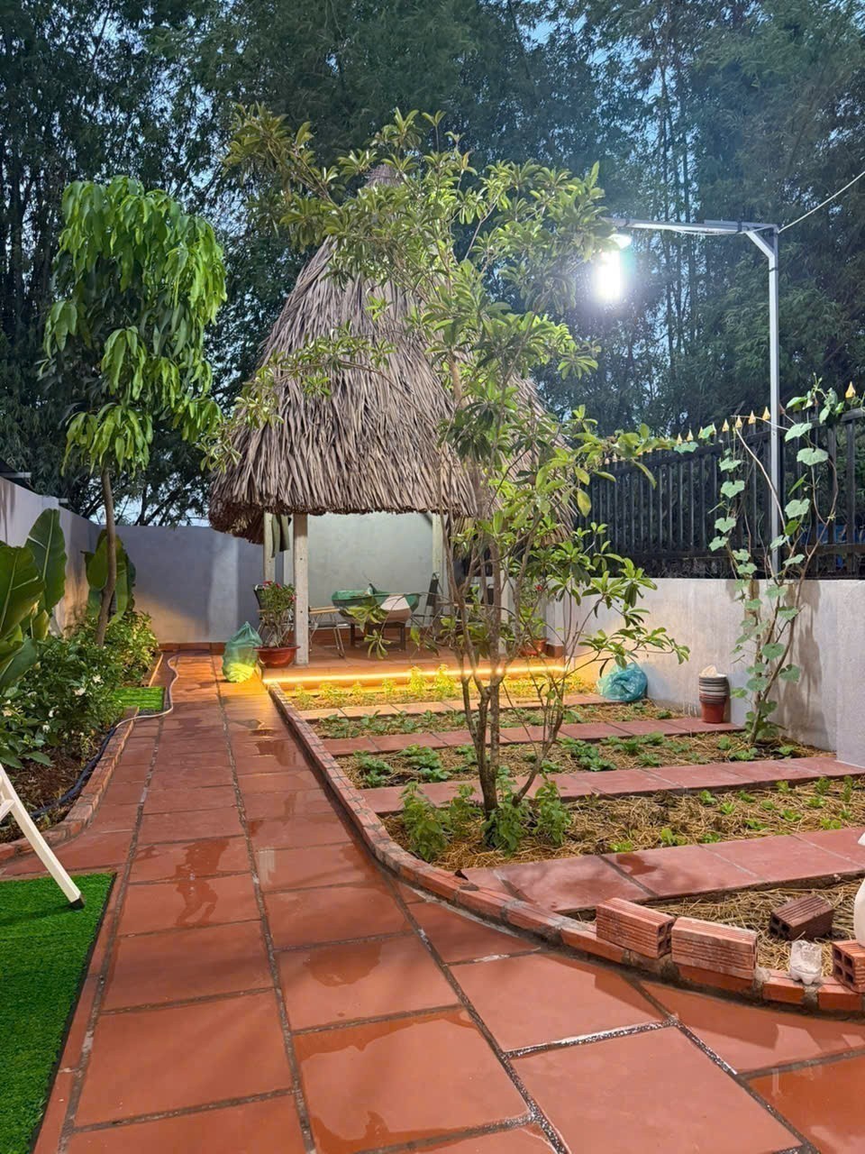 Bán nhà mới xây gần chợ Đình , xã Mỹ Hạnh Bắc dt 210m2 full thổ 1 lầu 4pn, 2wc giá 3,35 tỷ 13