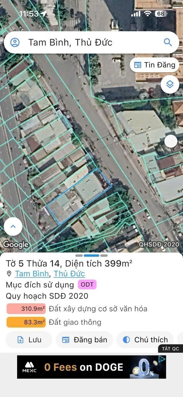Cần bán Đất Phường Tam Bình, Thủ Đức, Diện tích 292m², Giá 022 Tỷ 2