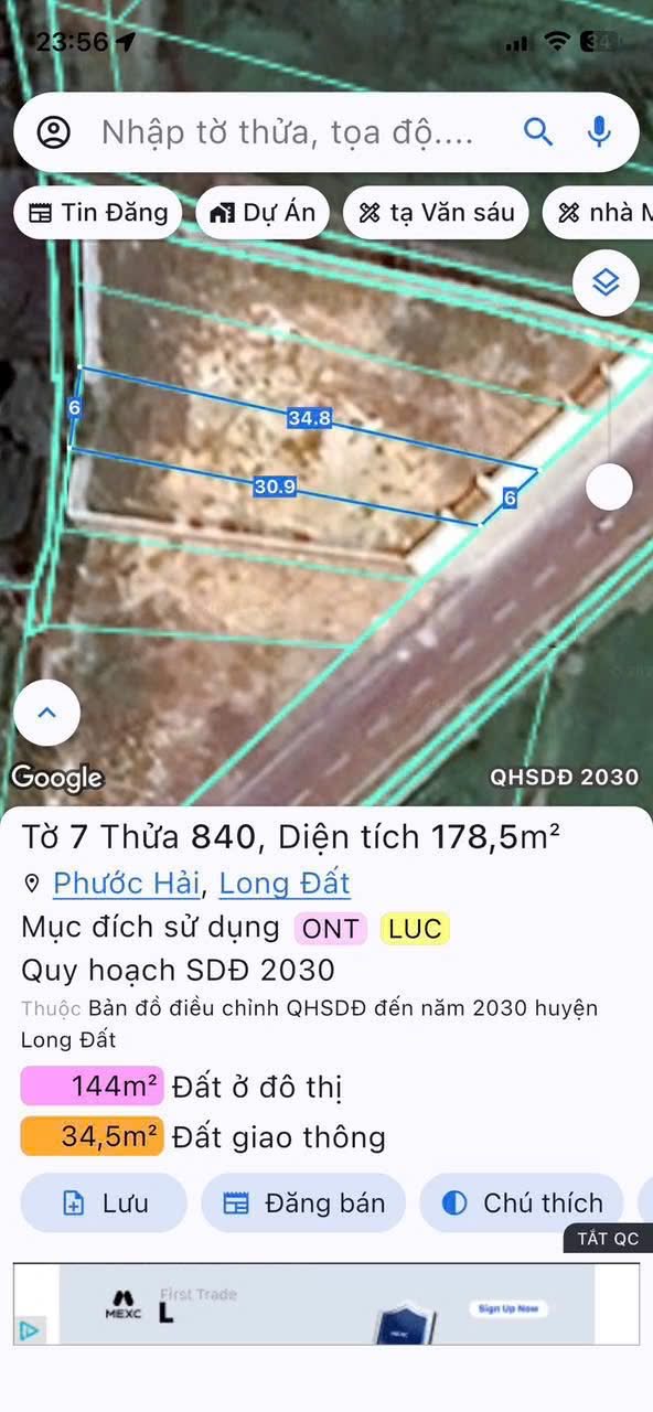 Cần bán Đất đường Tỉnh lộ 44B, Thị trấn Phước Hải, Diện tích 178m², Giá 1.17 Tỷ 4