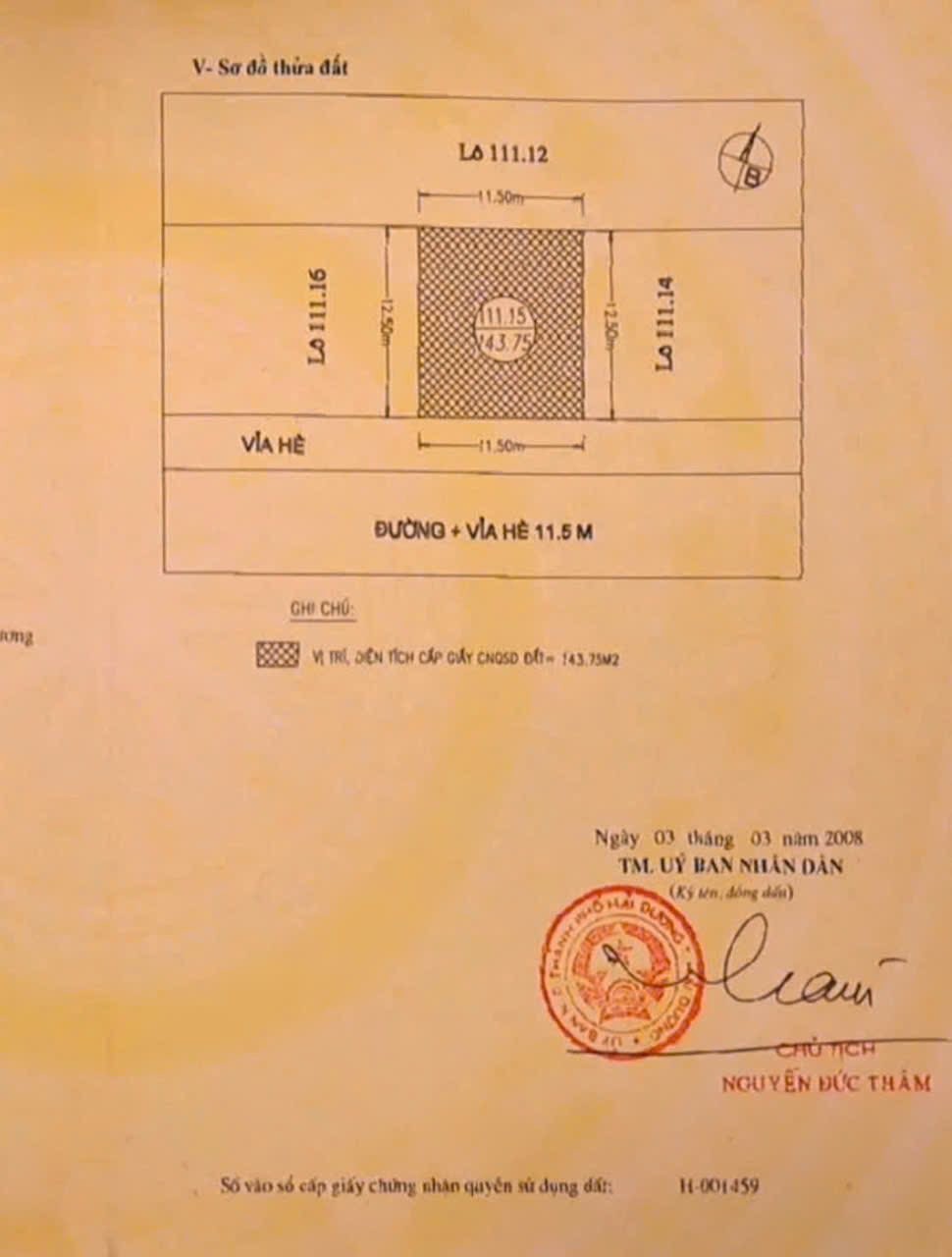 Bán lô đất khu biệt thự Đỉnh Long, ph Tân Bình, TP Hải Dương, 143.75m2, mt 11.5m, 7.39 tỷ 3