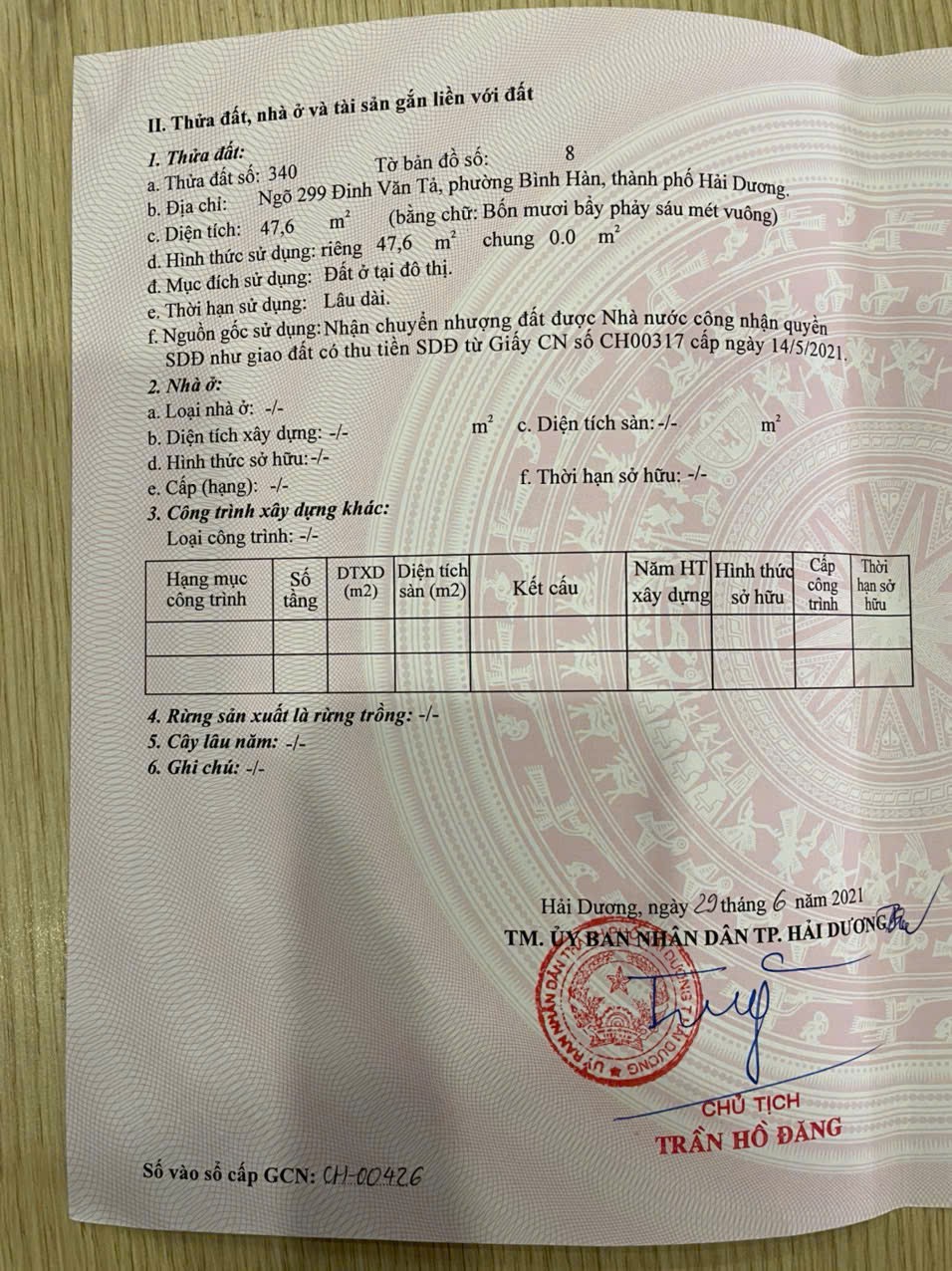Đất Đinh Văn Tả Bình Hàn 47.5m2 nở hậu tài lộc giá chỉ 890 triệu 3