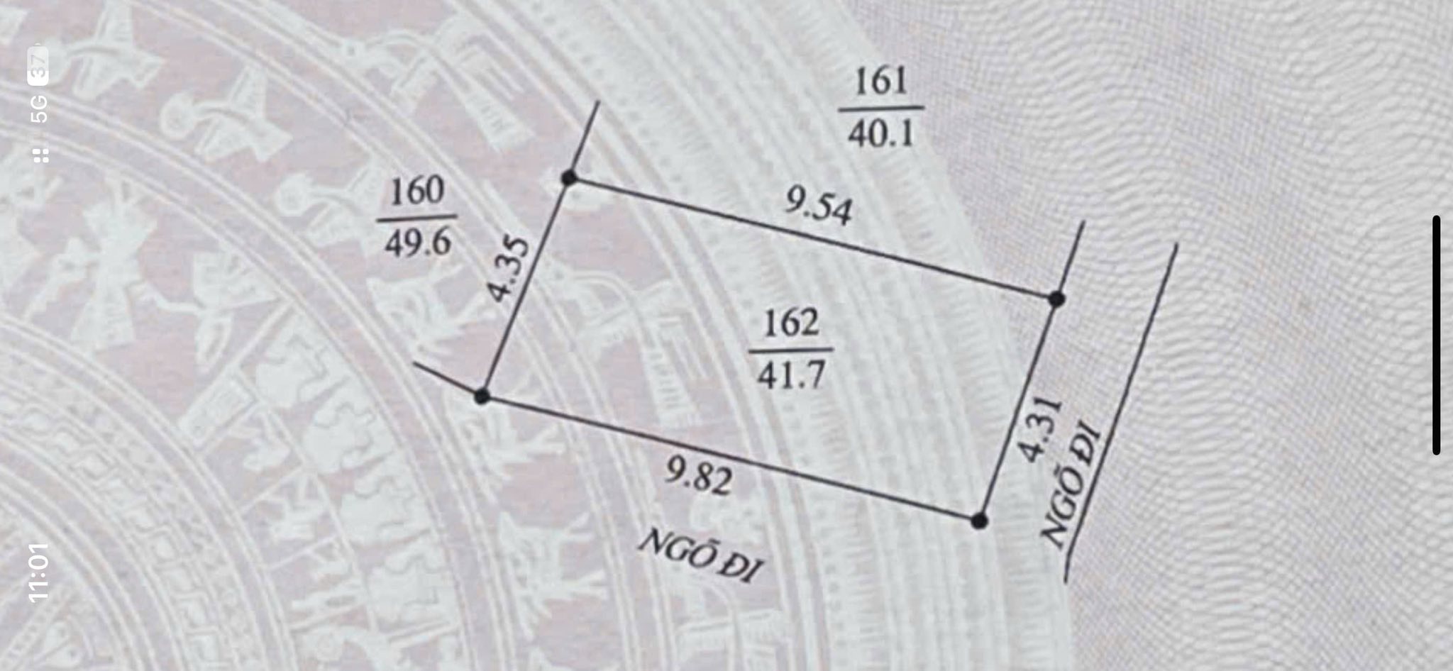 Bán lô đất góc 2 mặt ngõ 112 Nguyễn Thị Duệ, ph Thanh Bình, TP HD, 41.7m2, mt 4.31m, chỉ 1.45 tỷ 5