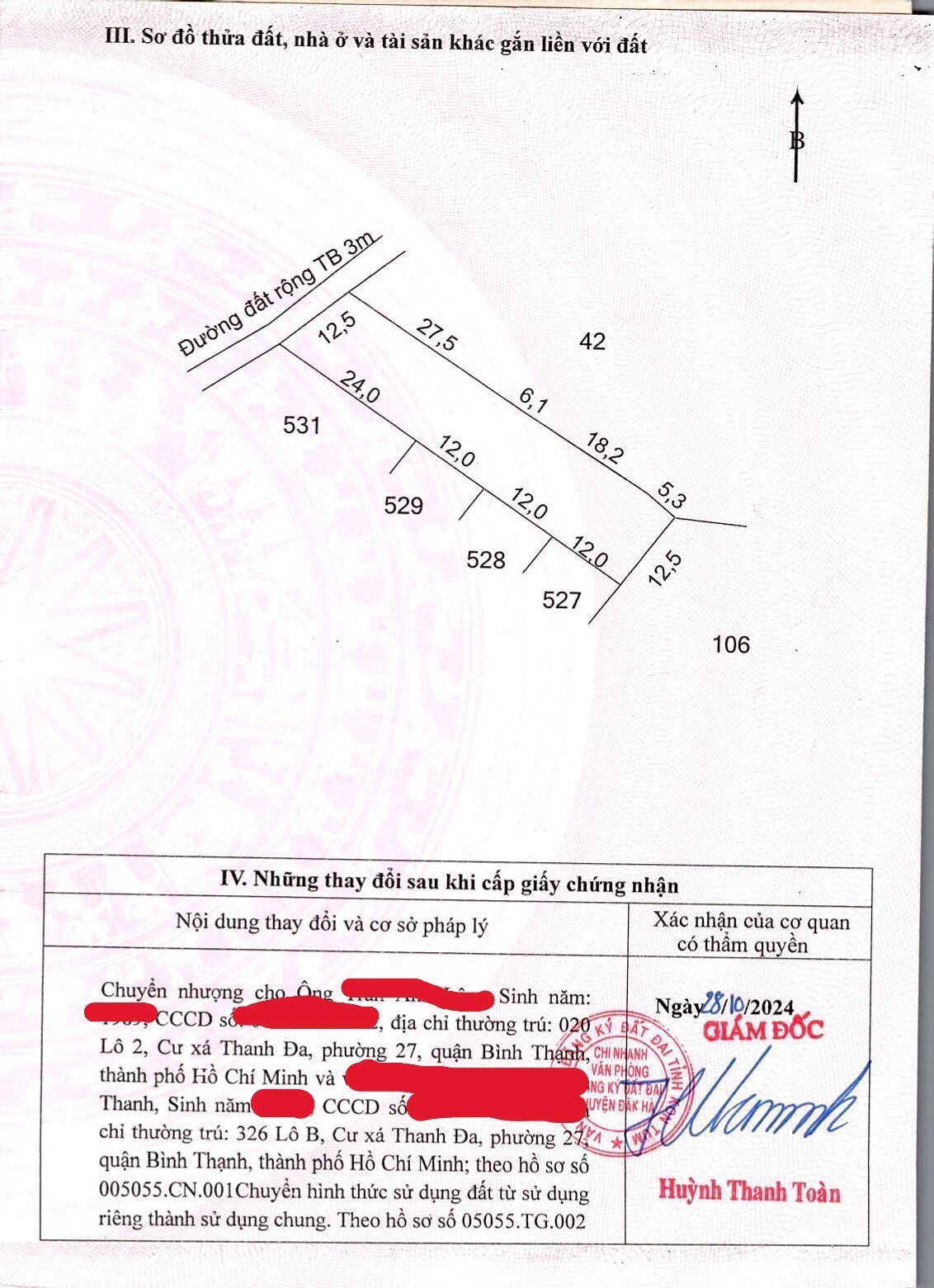 Lô đất siêu đẹp, ngay tại xã Đăk Mar 3