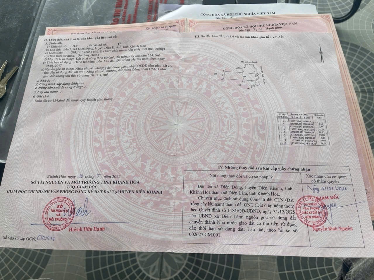 Bán đất Diên Đồng sau lưng Uỷ ban xã đi vào - đường thông QH mở rộng 16m 8